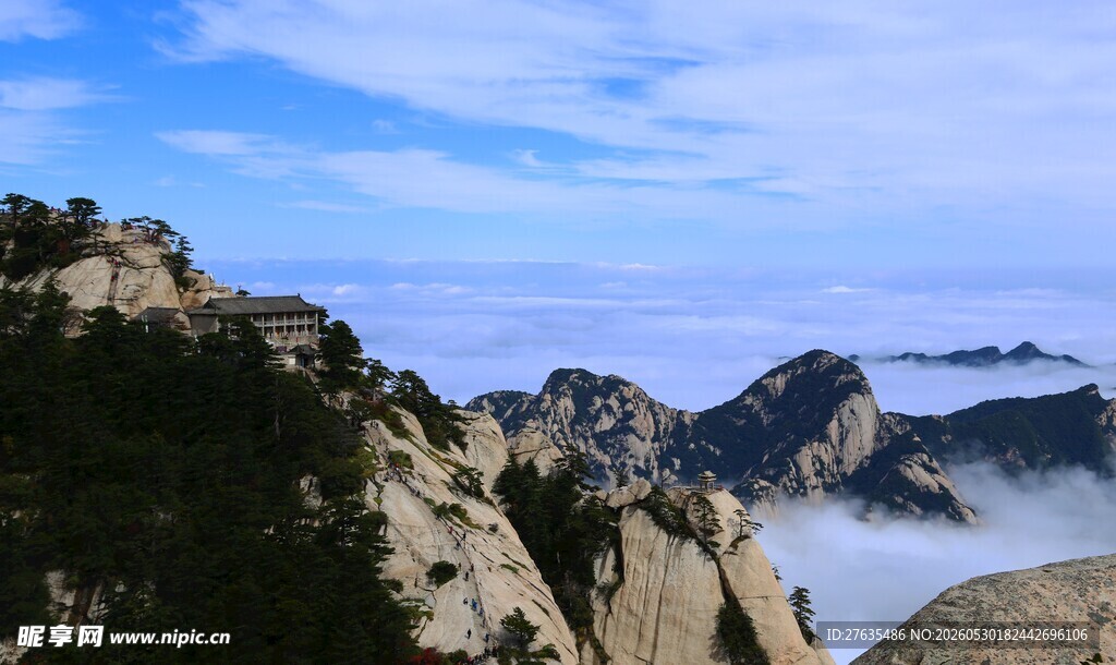 壮丽山景云海奇观