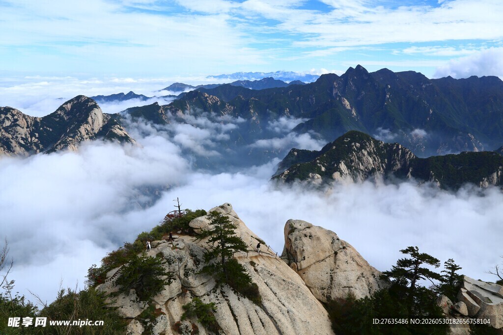 黄山云海壮丽景观