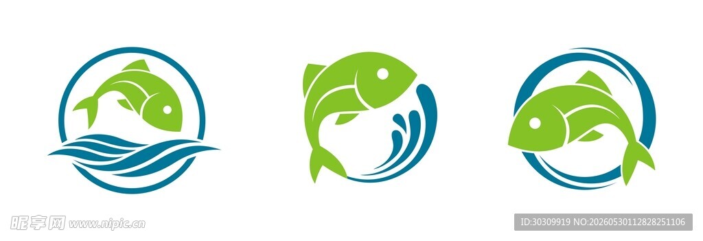 海洋主题标志设计