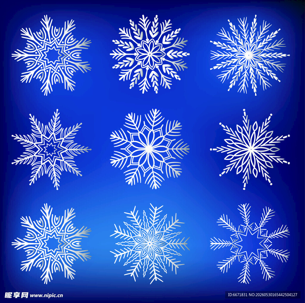 精美雪花图案集合