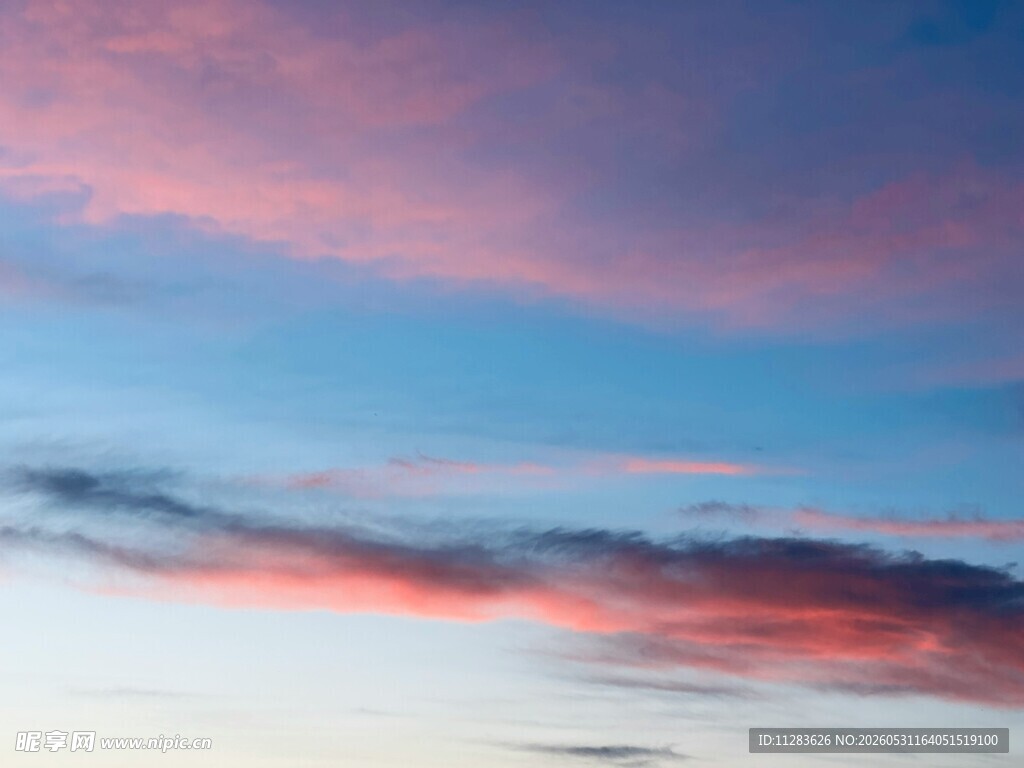 绚丽天空晚霞美景