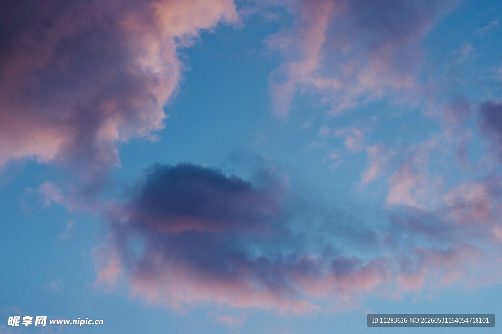 梦幻晚霞天空美景