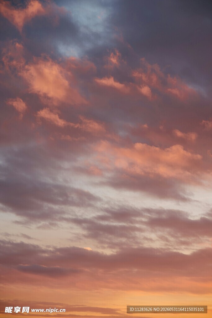 绚丽晚霞天空美景