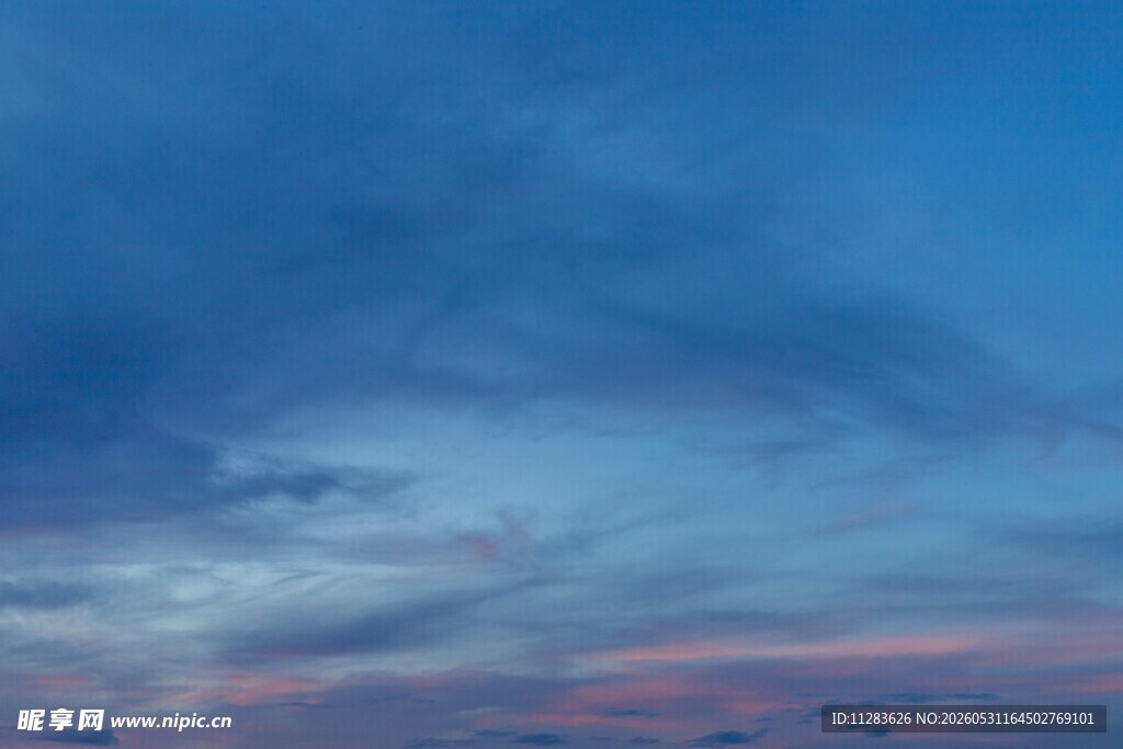 梦幻天空晚霞美景
