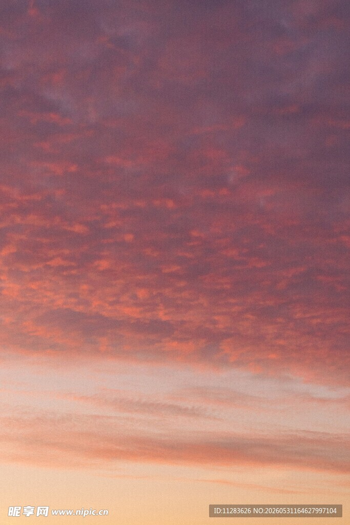 绚丽晚霞天空美景