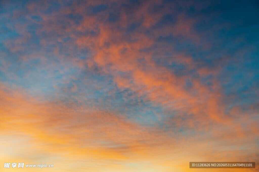 绚丽晚霞天空美景