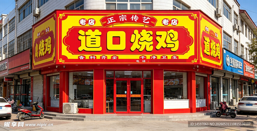 道口烧鸡门店外观