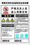 有限空间安全警示标识牌