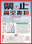 禁止高空抛物宣传海报