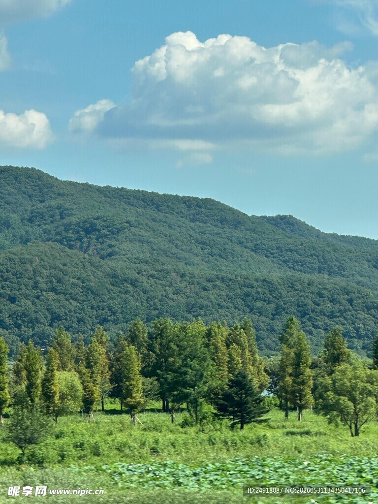 青山绿野间美景自然风景风光