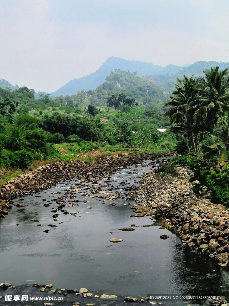山间溪流自然风景风光