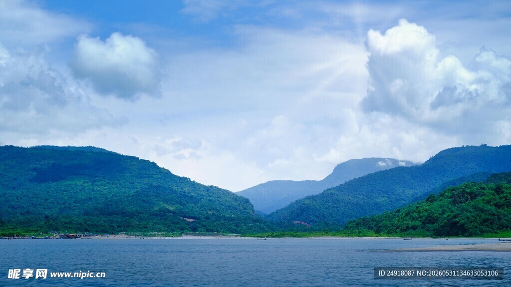 湖光山色美景自然风光风景
