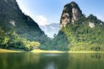 青山绿水秀丽湖景自然风光风景