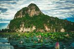 山水间的秀丽自然风光风景