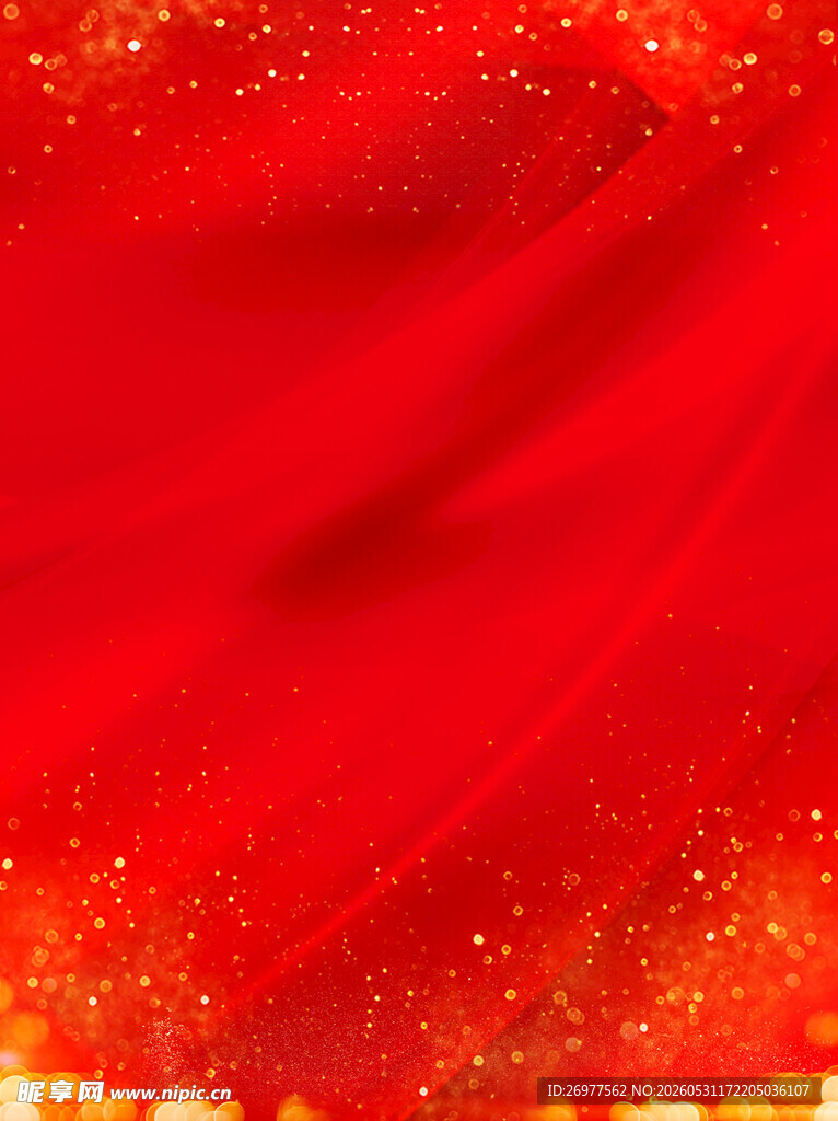 红色闪耀绸缎纹理背景