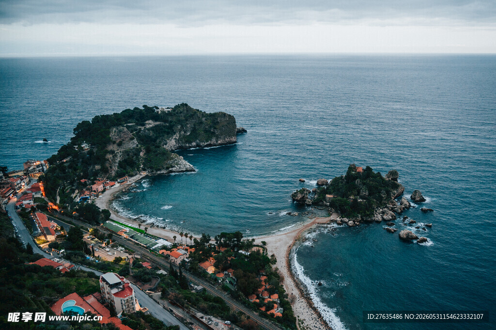 美丽海滨风光俯瞰美景