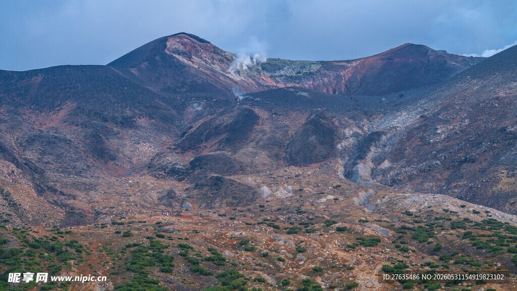 壮丽火山景观