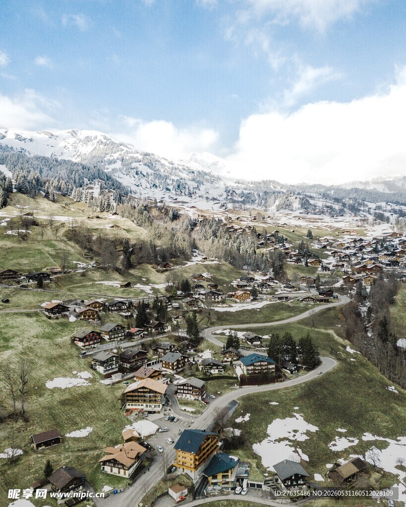 山间小镇美景