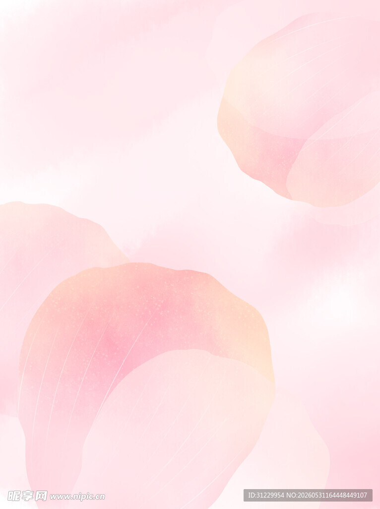 梦幻粉色花瓣背景 