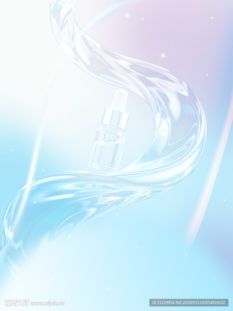 梦幻流动线条背景图