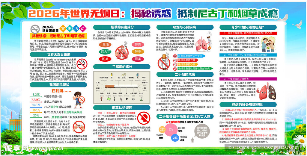 世界无烟日宣传海报