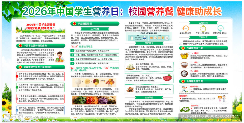 营养周宣传栏 