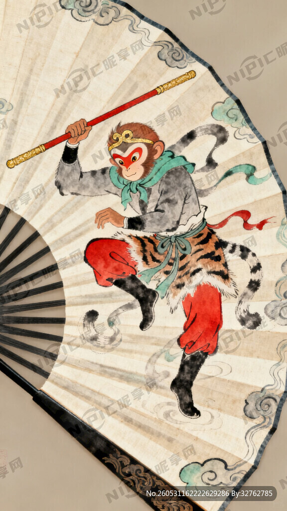 西游记人物扇子画