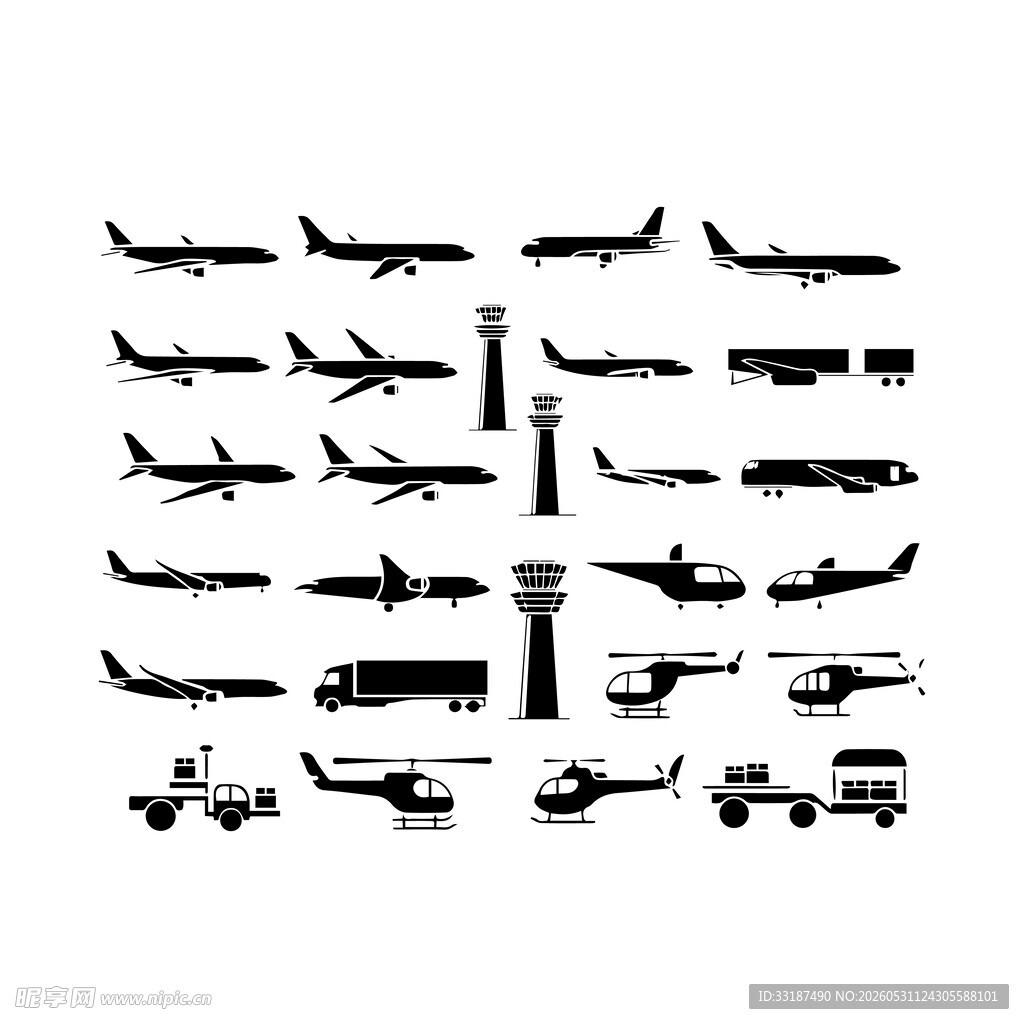 航空元素素材