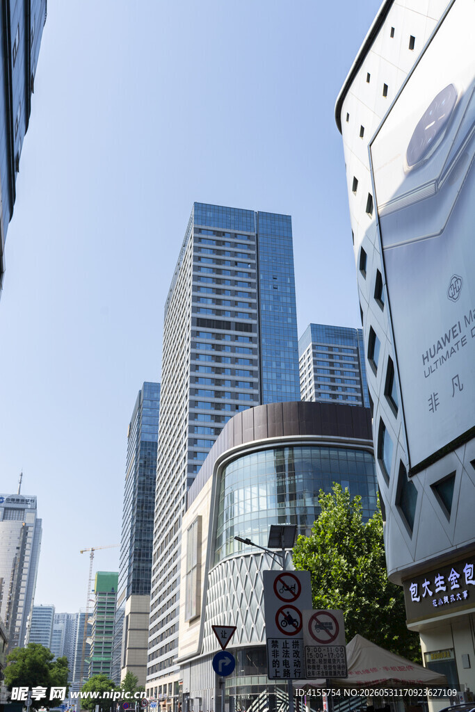 都市繁华高楼景观