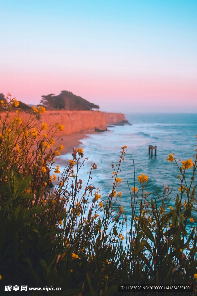 海边黄昏美景