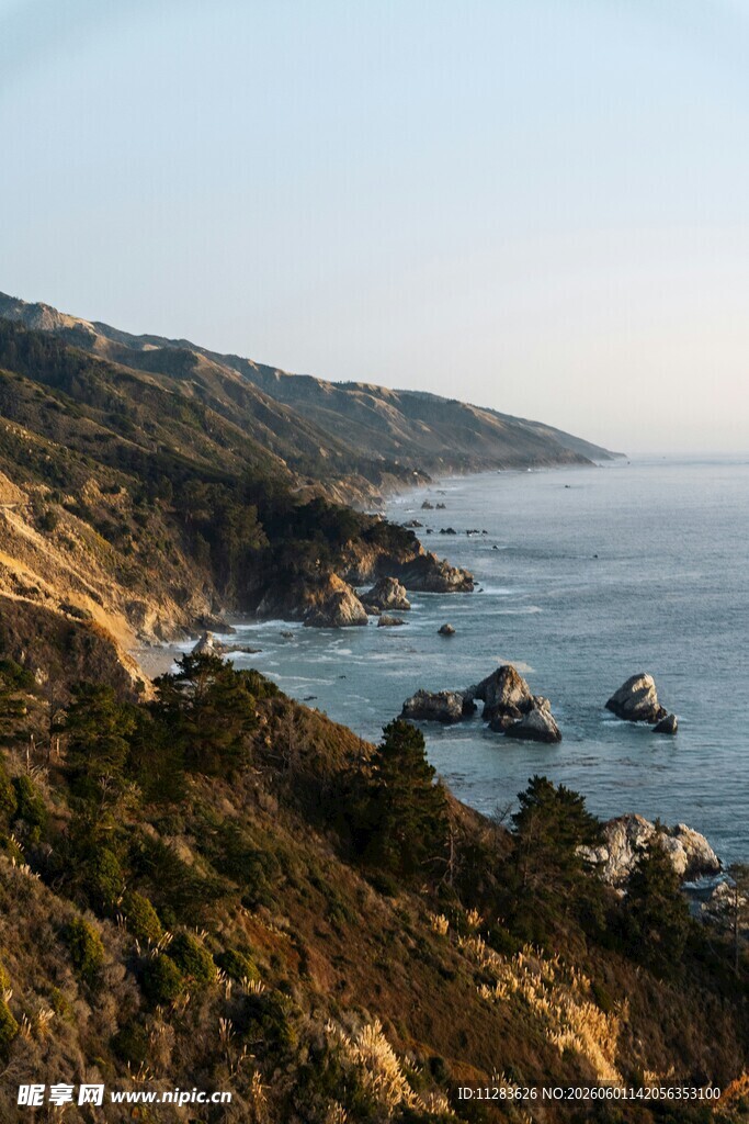 海岸风光山海