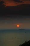 三亚鹿回头海上落日美景