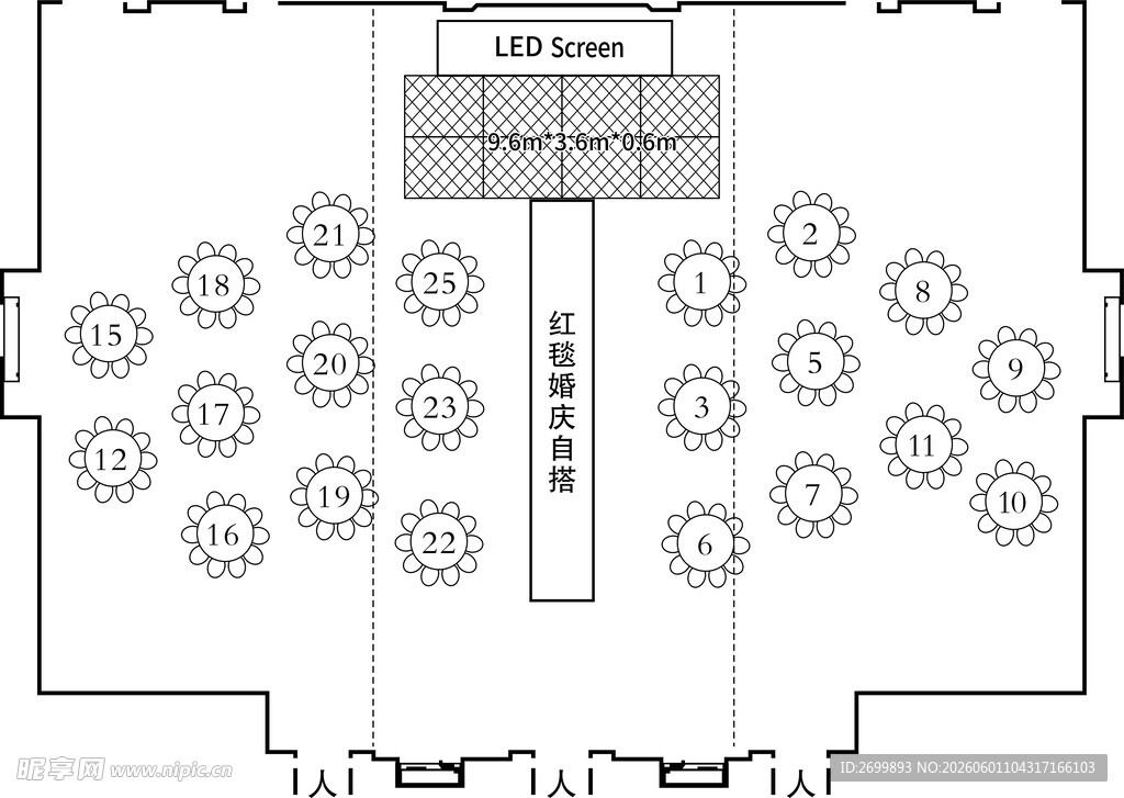婚礼座位图