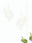 橄榄信纸模板