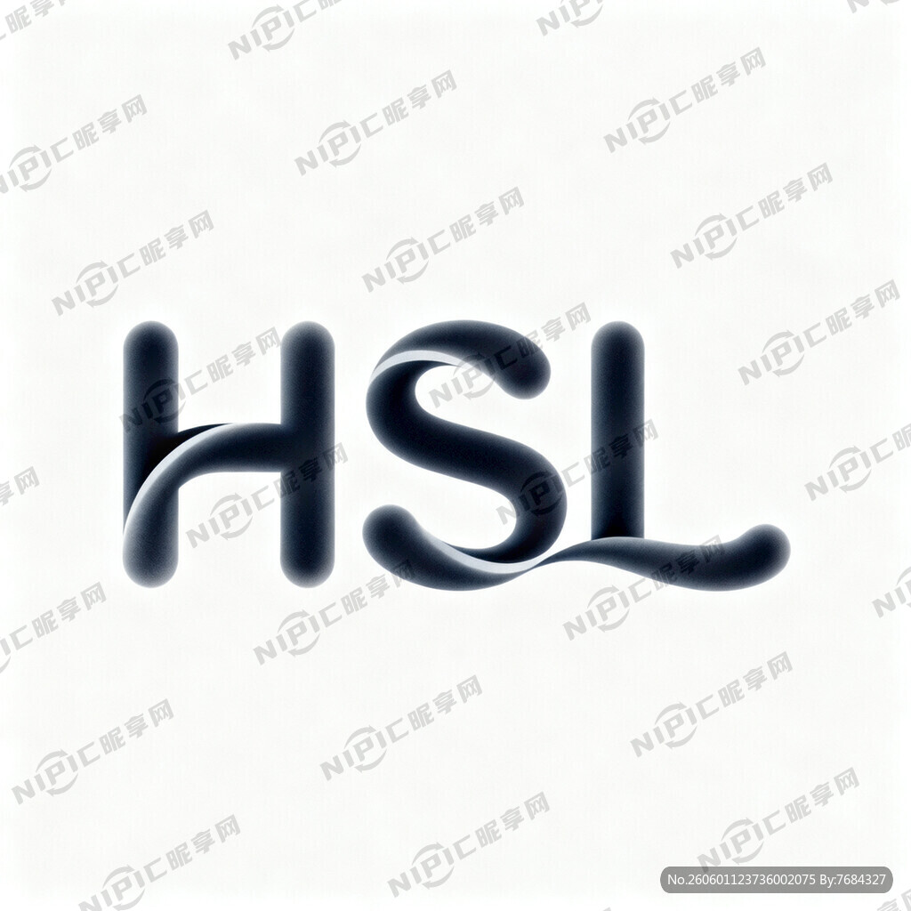HSL的圆润包尾艺术标志
