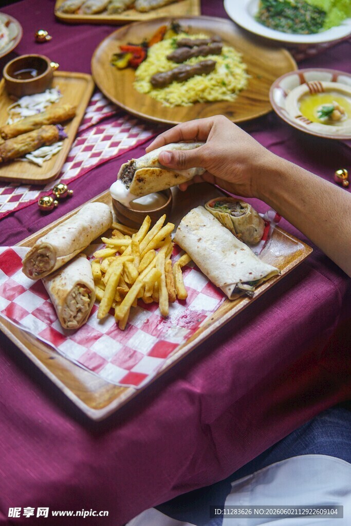 户外美味野餐
