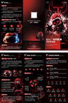 暗黑风游戏宣传页设计