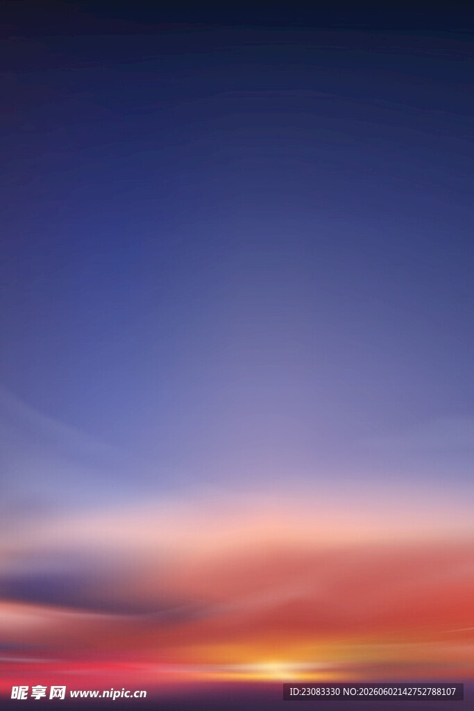 黄昏渐变背景