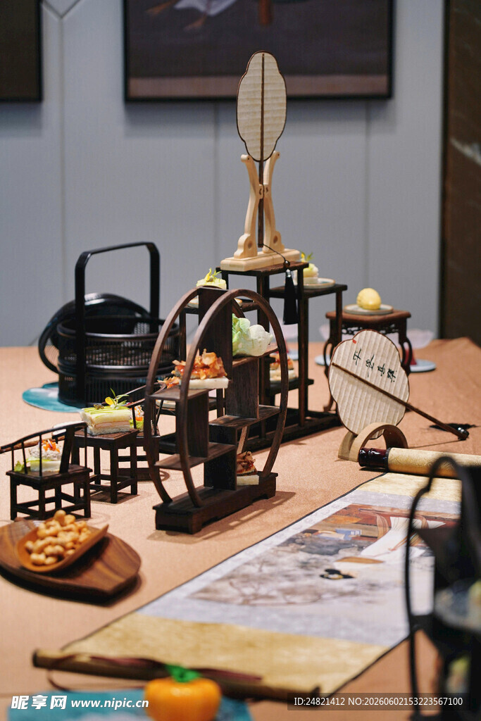 创意手工模型展示场景