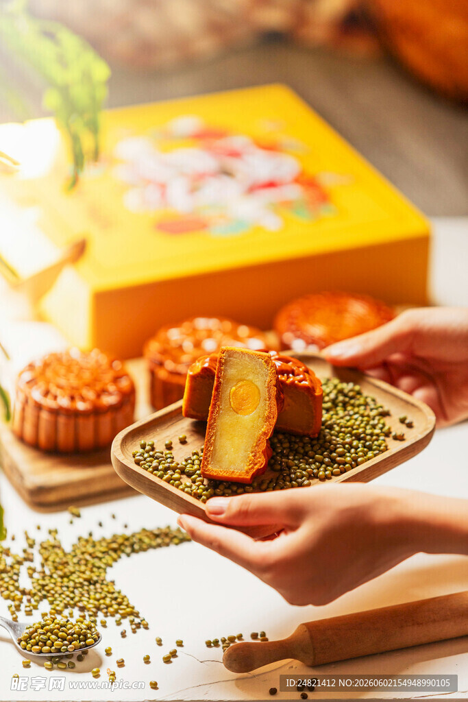 中秋月饼展示