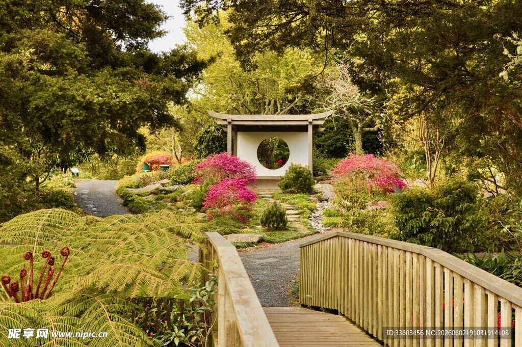 花园小径通向精致小屋