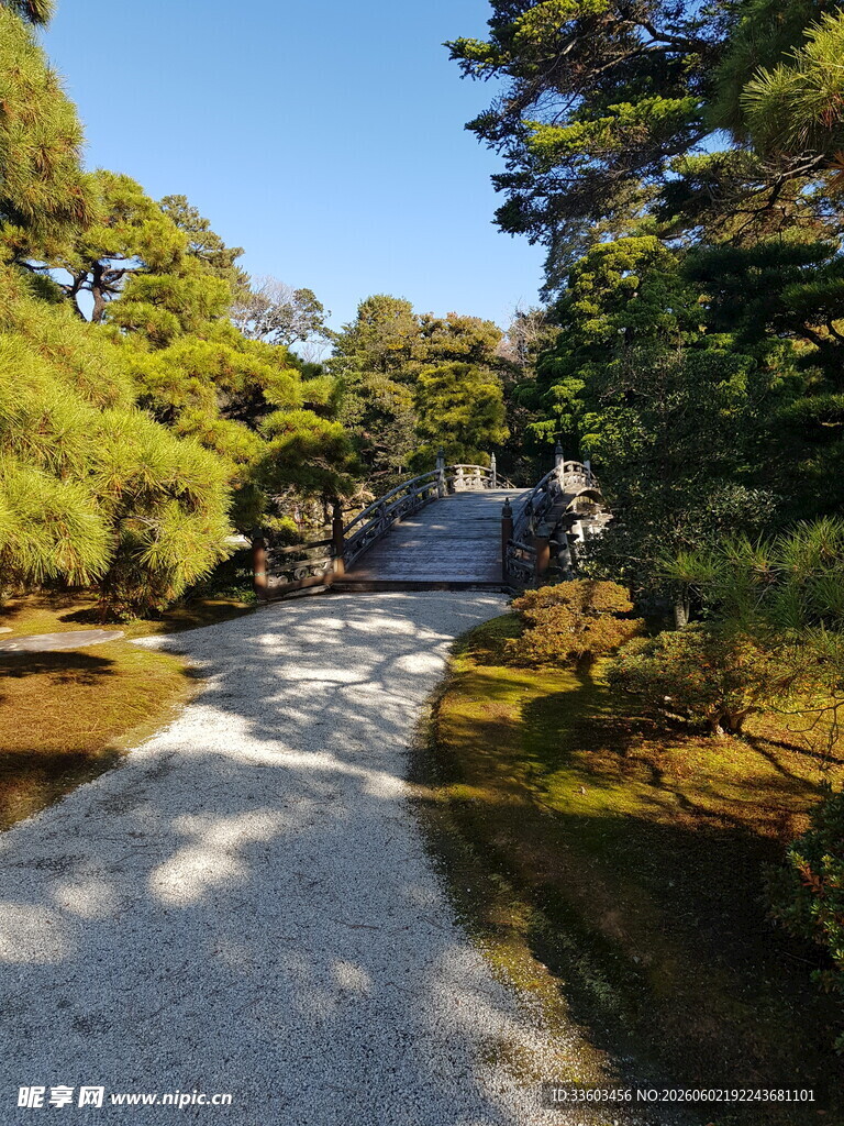 日式园林小径