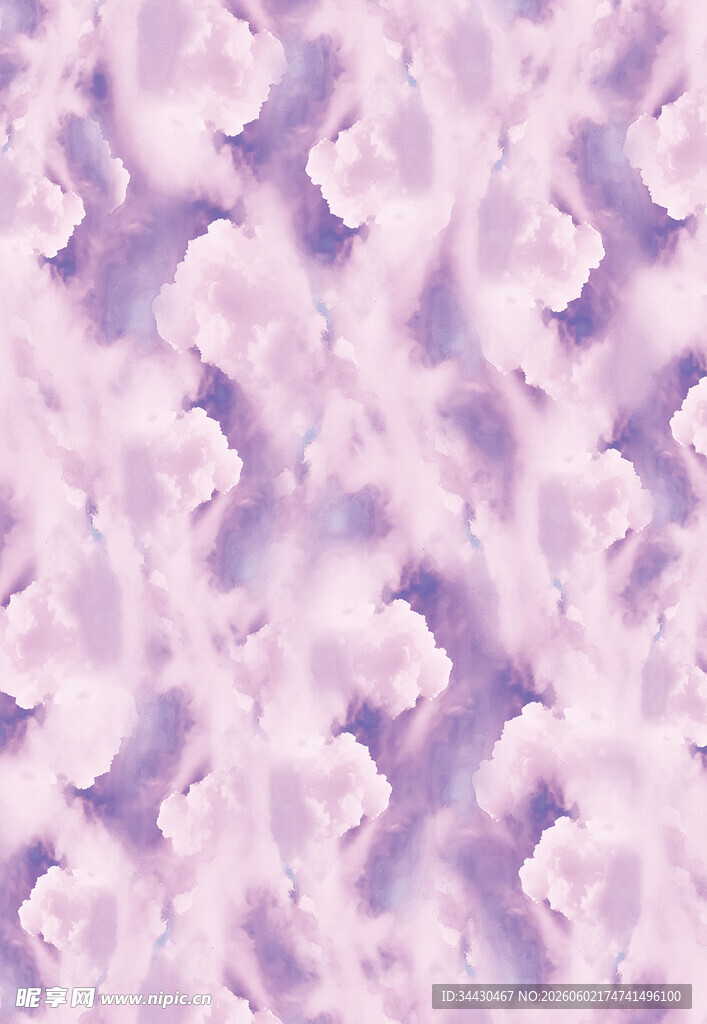 淡紫色梦幻花卉纹理图案