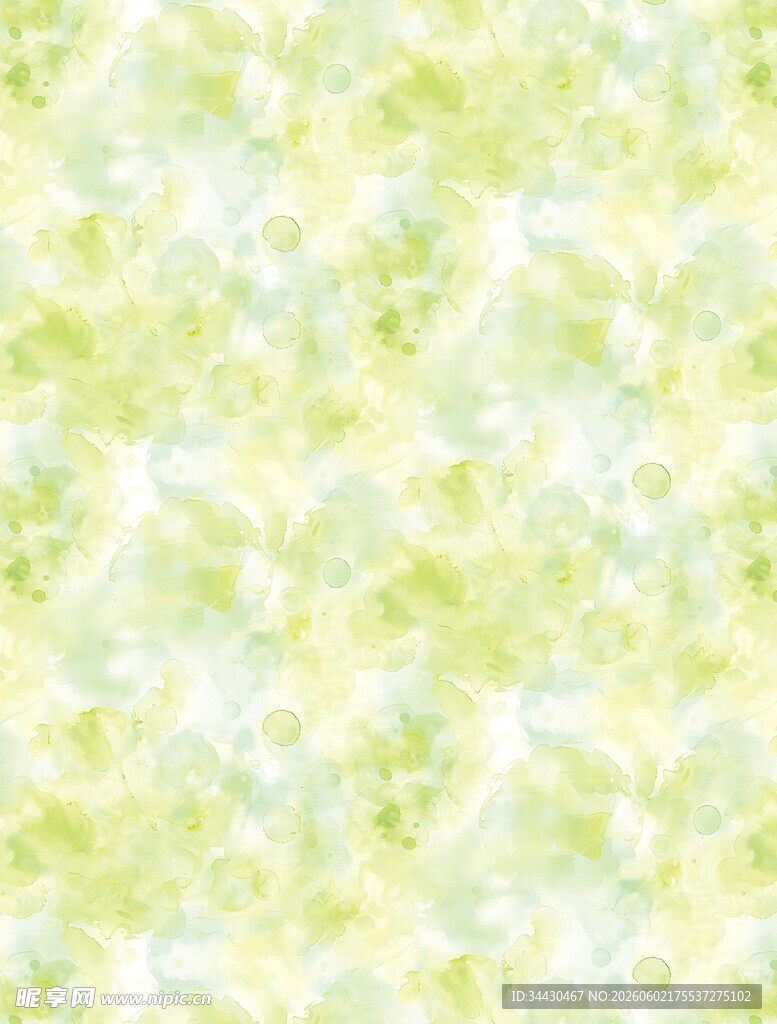 淡绿色梦幻水彩纹理背景