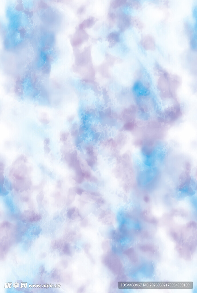 梦幻蓝紫水彩纹理背景