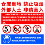 仓库重地安全警示标识牌