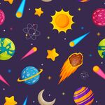 太空卡通贴图