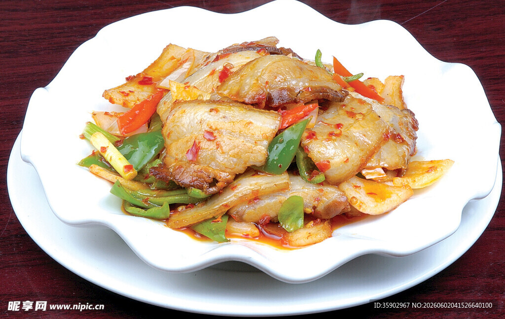 回锅肉美食摄影图片