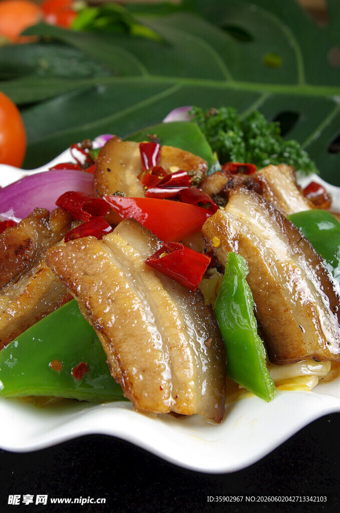 回锅肉美食摄影图片