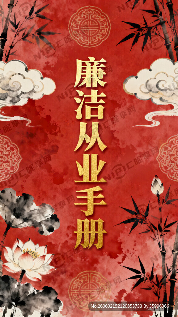 做一个封面 廉洁从业手册